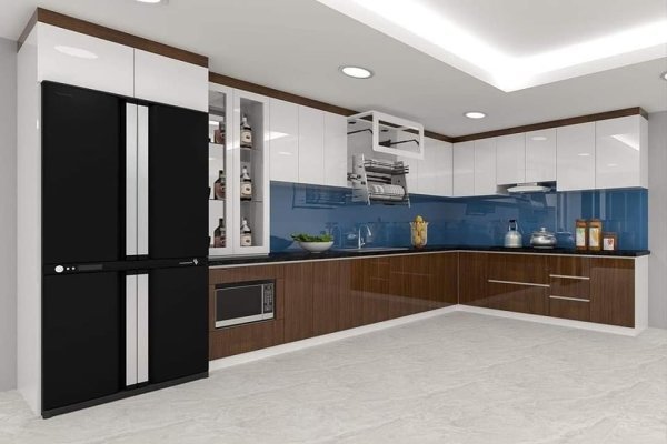 Tủ bếp Acrylic mẫu mới 22