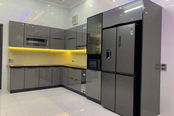 Tủ bếp nhôm kính mẫu mới 11