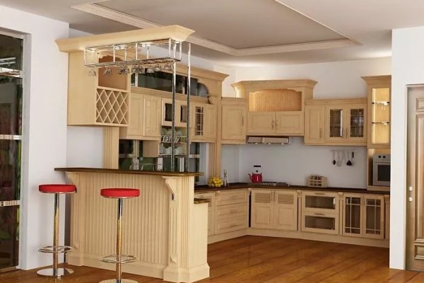 Tủ bếp gỗ sồi Nga mẫu mới 30