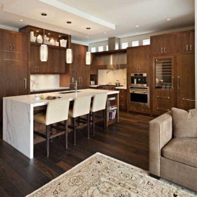 Tủ bếp gỗ óc chó mẫu mới 22