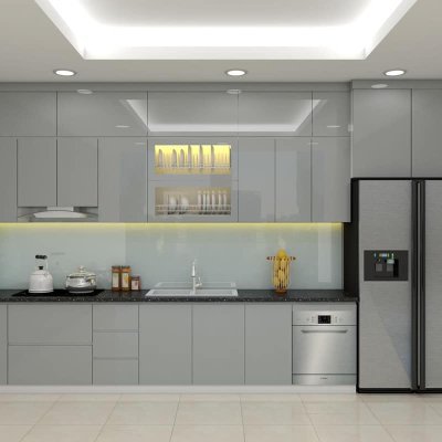 Tủ bếp Acrylic mẫu mới 49