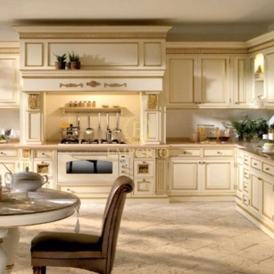 Tủ bếp bán cổ điển mẫu mới 56