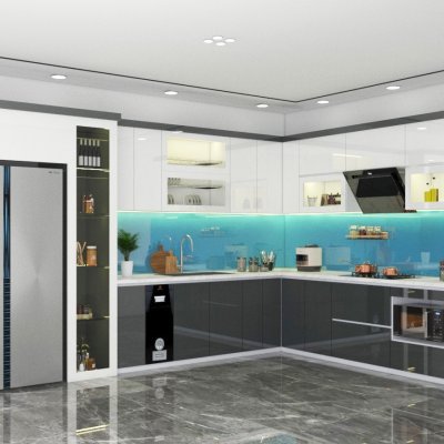 Tủ bếp Acrylic mẫu mới 51
