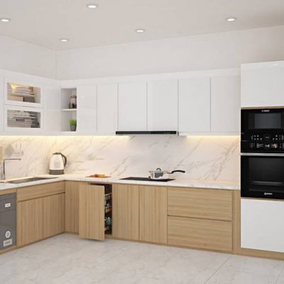 Tủ bếp Laminate mẫu mới 18