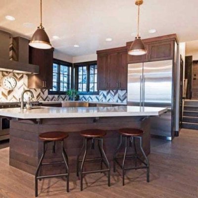Tủ bếp gỗ óc chó mẫu mới 27