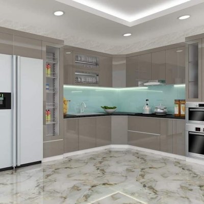 Tủ bếp Acrylic mẫu mới 55
