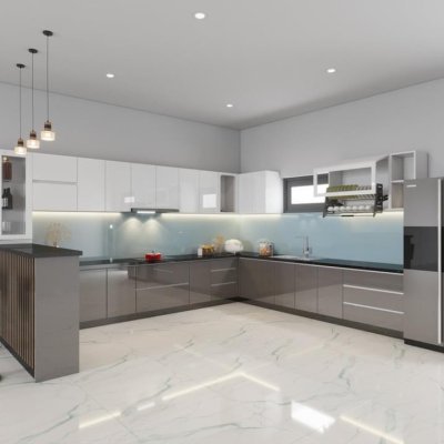 Tủ bếp Acrylic mẫu mới 57