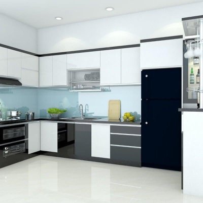 Tủ bếp Acrylic mẫu mới 58