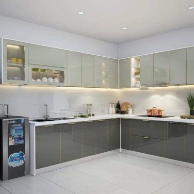 Tủ bếp nhôm kính mẫu mới 23