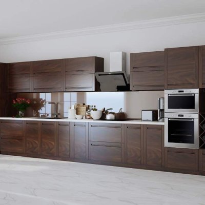 Tủ bếp gỗ óc chó mẫu mới 29