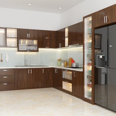 Tủ bếp Laminate mẫu mới 21