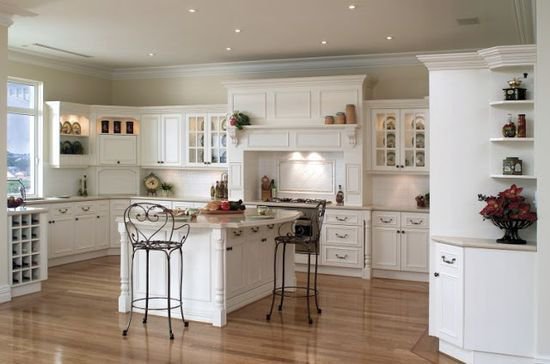 Tủ bếp gỗ sồi Nga tân cổ điển 25