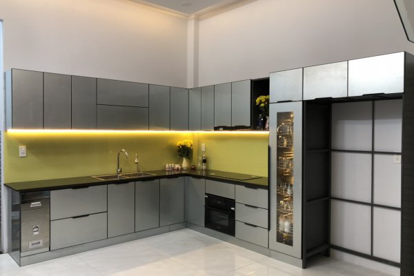 Tủ bếp thùng Inox hiện đại 25