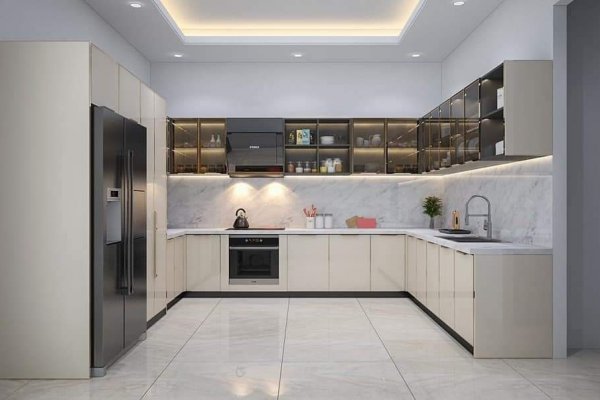 Tủ bếp thùng Inox hiện đại 30