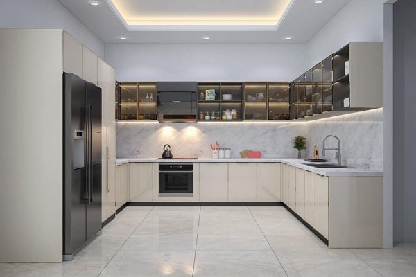 Tủ bếp thùng Inox hiện đại 33