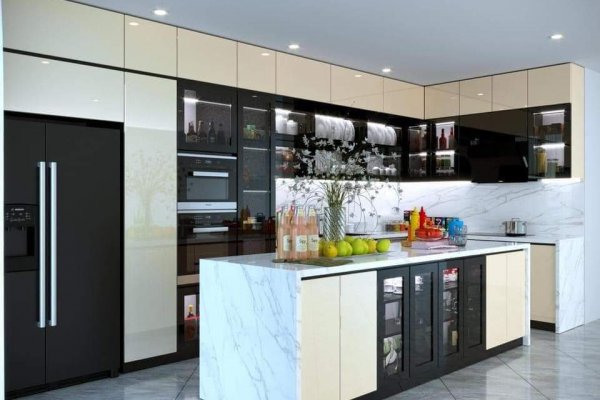 Tủ bếp thùng Inox hiện đại 37