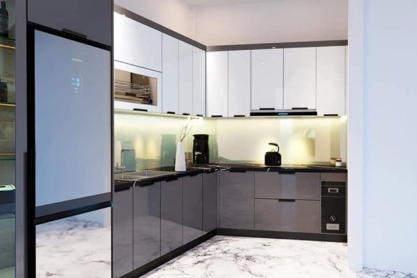 Tủ bếp thùng Inox hiện đại 40