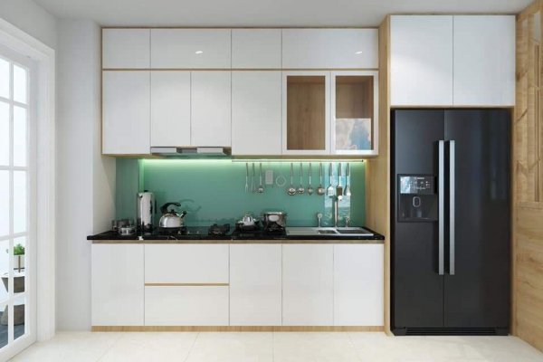 Tủ bếp thùng Inox hiện đại 43