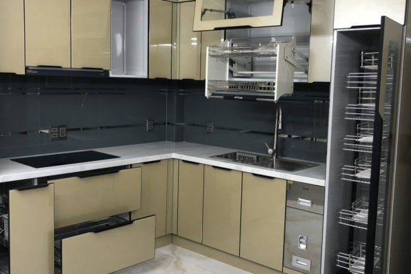 Tủ bếp thùng Inox hiện đại 13