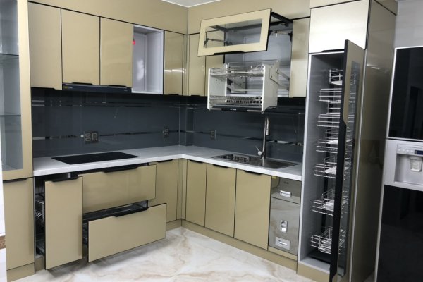 Tủ bếp thùng Inox hiện đại 15