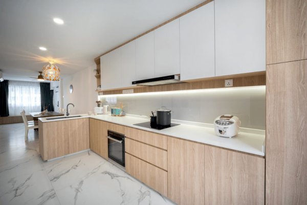 Tủ bếp nhựa Picomat phủ Melamine ML128