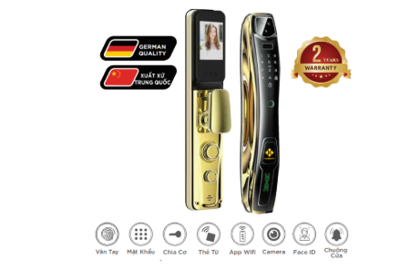 Khóa cửa vân tay Hubert HB CG27 Face ID