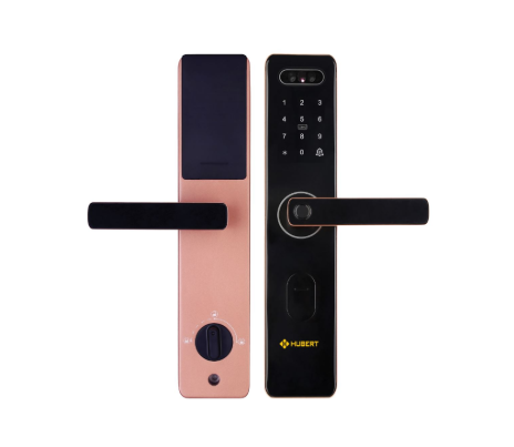 Khóa cửa thông minh Hubert HB CG75 Rose Gold Face ID chống nước - Của Đức