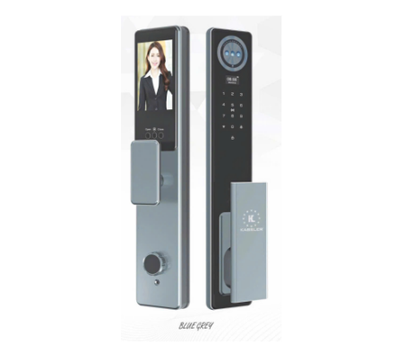 Khoá cửa điện tử Kassler KL868 CNC Blue Grey Face ID, App wifi