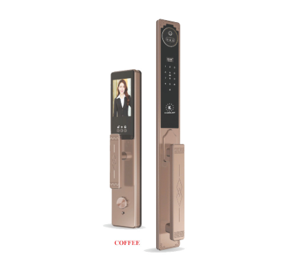 Khoá cửa vân tay Kassler KL968 CNC Coffee Face ID, App wifi, remote