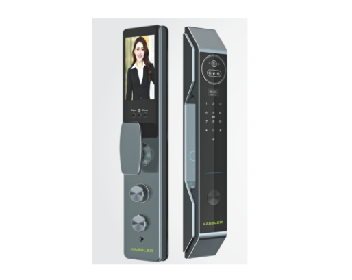 Khóa Vân Tay Kassler KL-899 CNC Blue Gray Face ID, App Wifi