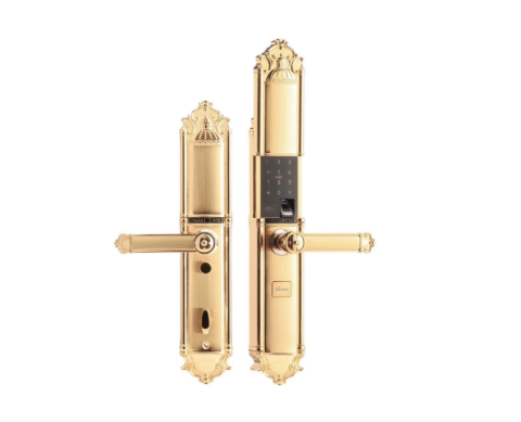 Khóa vân tay đại sảnh tân cổ Demax EL822 Gold App Wifi - Của Đức