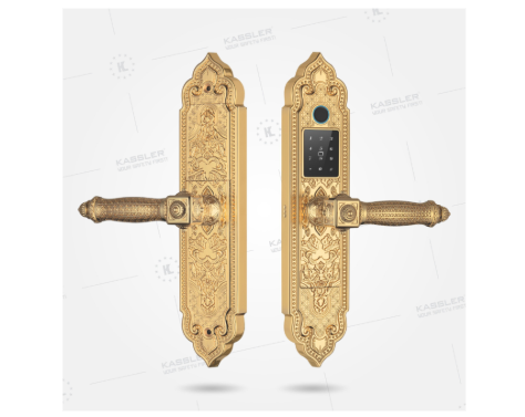 Khóa cửa gỗ tân cổ điển Kassler KL-919 Pro gold App Wifi
