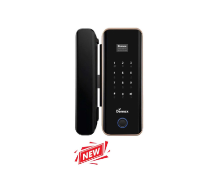 Khóa cửa kính vân tay Demax EL800 BL App TTLock, Remote của Đức
