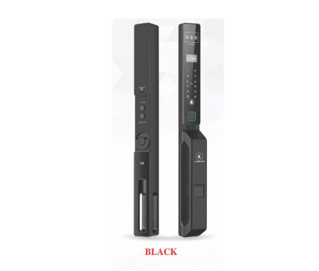 Khoá vân tay cửa nhôm KL-599 CNC 02 Black App, Face ID