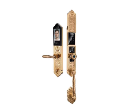 Khóa cửa vân tay đại sảnh Demax EL938 Gold App Wifi, Face ID - Cửa Đức