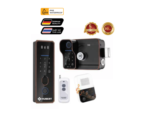 Khóa cửa cổng điện tử Hubert HB CCI5 EU Face ID chống nước chuẩn IP68 của Đức