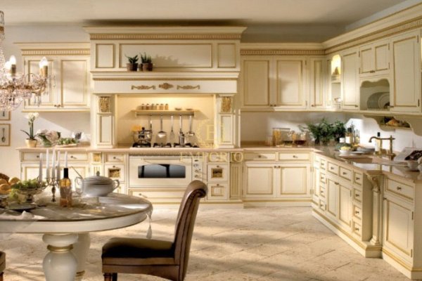 Tủ bếp bán cổ điển mẫu mới 31