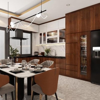 Tủ bếp Laminate mẫu mới 17
