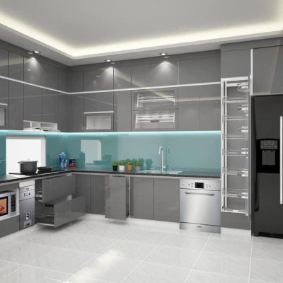 Tủ bếp Acrylic mẫu mới 50