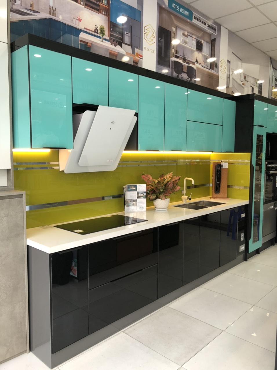 Tủ bếp thùng Inox hiện đại 19