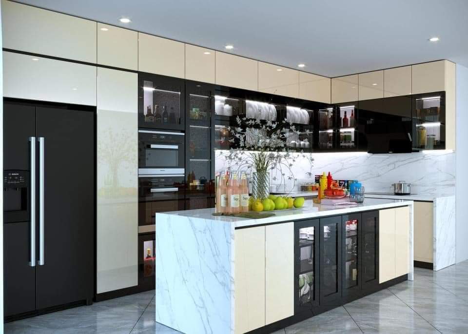 Tủ bếp thùng Inox hiện đại 37
