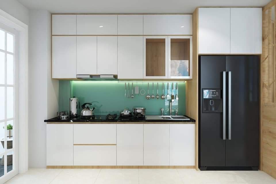 Tủ bếp thùng Inox hiện đại 43