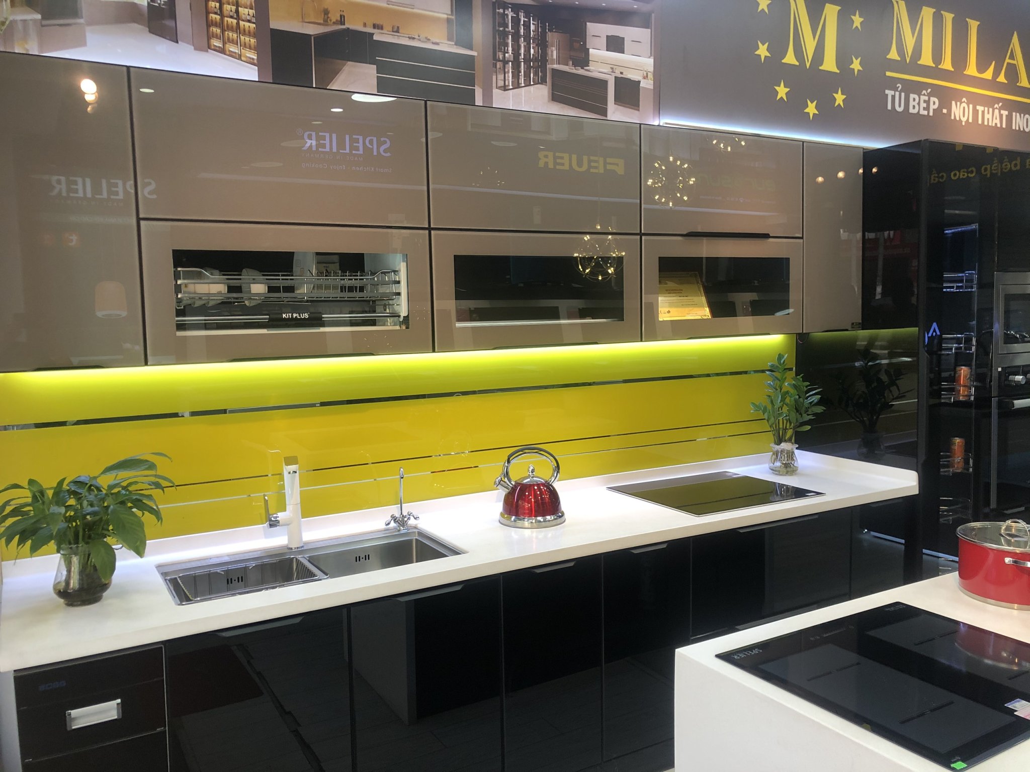 Tủ bếp thùng Inox hiện đại 44