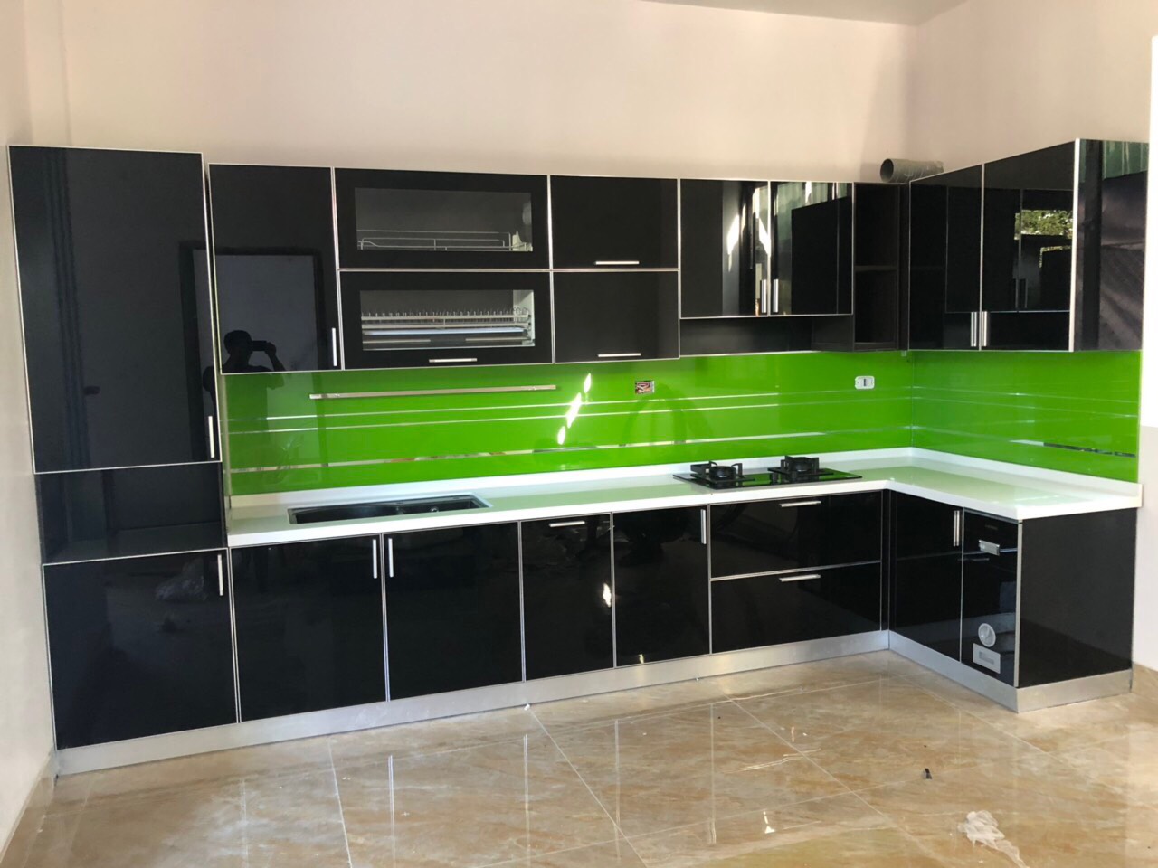 Tủ bếp thùng Inox hiện đại 46