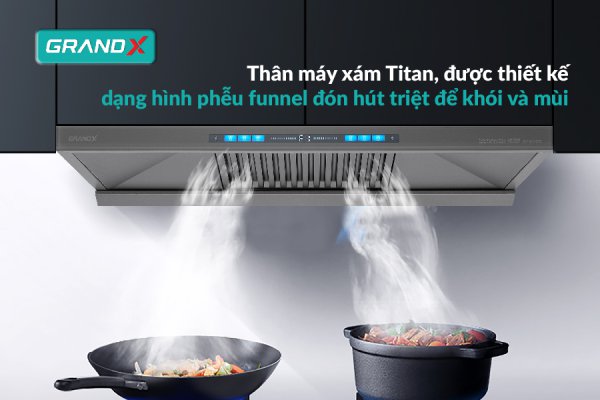 Máy hút mùi áp tường GrandX GX H70T81G(GX H70T81SG)