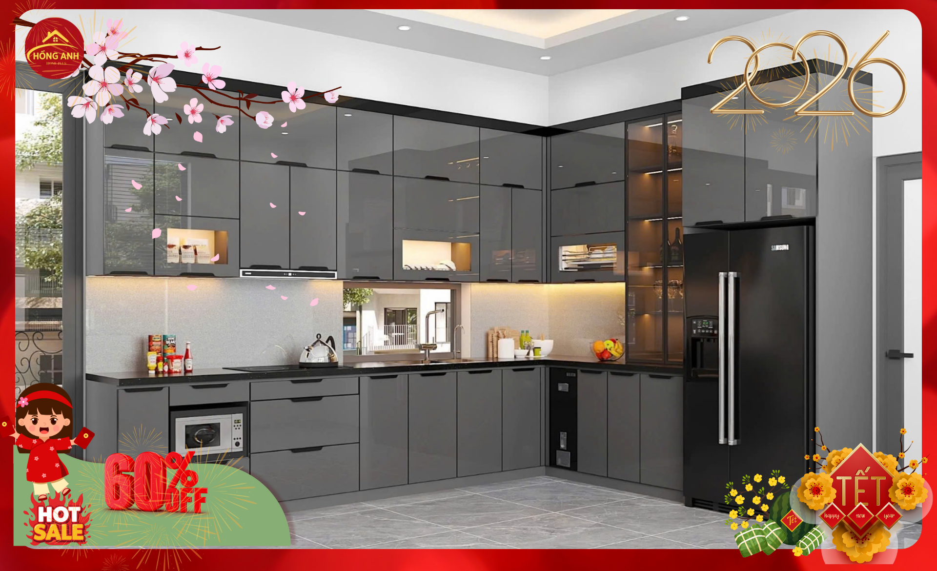 Tủ Bếp Hồng Anh Smarthome