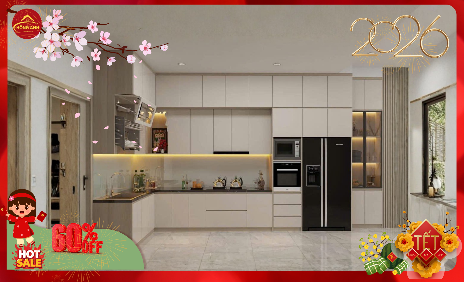 Tủ Bếp Hồng Anh Smarthome