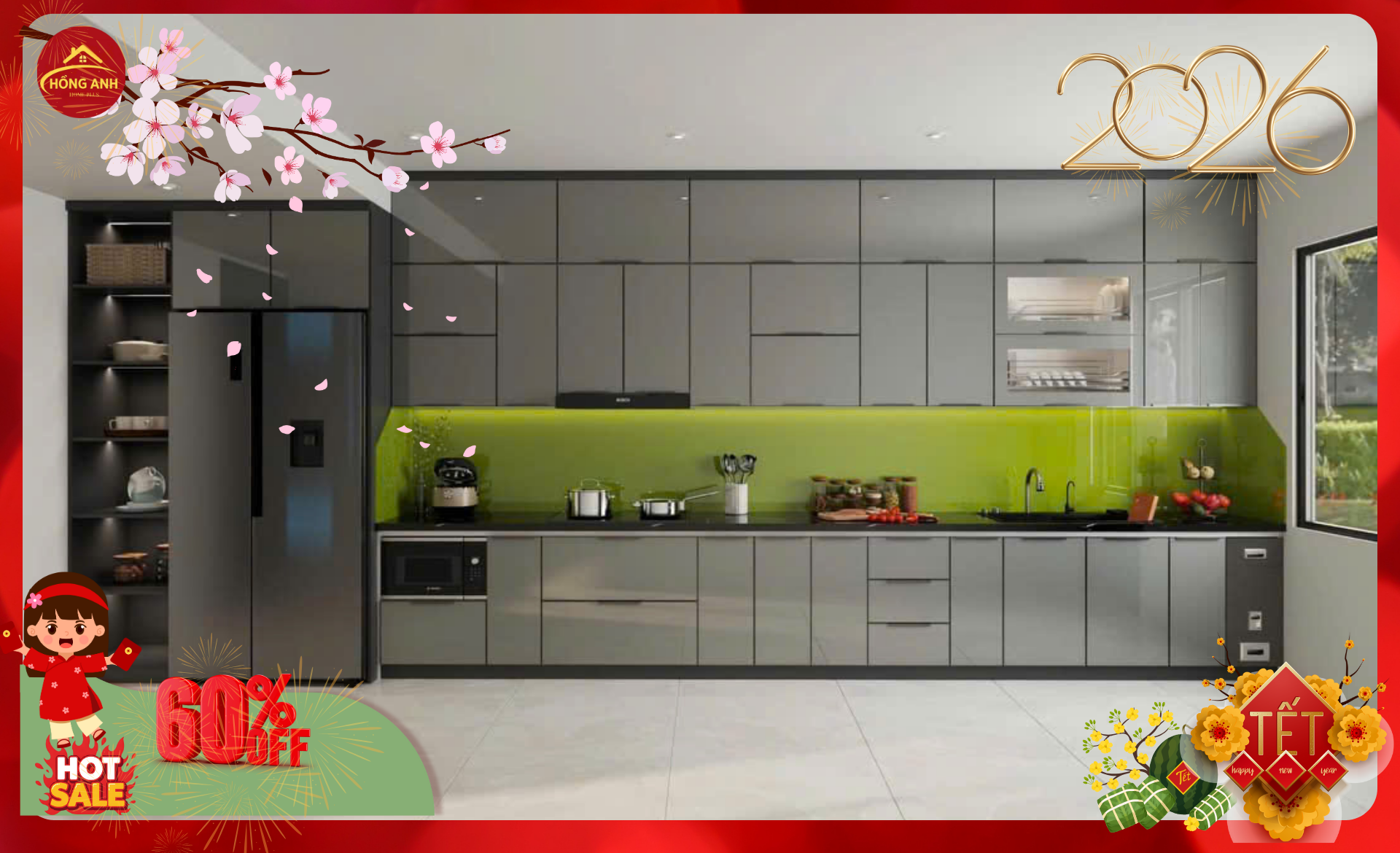 Tủ Bếp Hồng Anh Smarthome